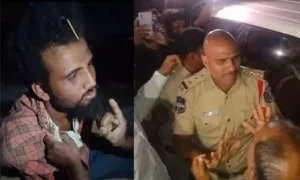హనుమాన్ దేవాలయంలో నమాజ్ చేసిన గుర్తు తెలియని వ్యక్తి