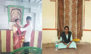 ప్రియుడి ఇంటి ముందు ప్రియురాలు నిరసన