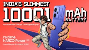IP66+IP68+IP69 రేటింగ్స్, 10,001mAh బ్యాటరీ, AMOLED డిస్‌ప్లేతో లాంచ్ కు సిద్దమైన Realme Narzo Power 5G..!