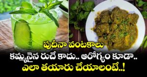 Kitchen Telangana : పుదీనా వంటకాలు.. కమ్మనైన రుచే కాదు.. ఆరోగ్యం కూడా..  ఎలా తయారు చేయాలంటే..!