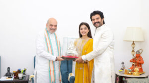 Vijay Rashmika Marriage: పెళ్లయిన వెంటనే అమిత్‌షాను ప్రత్యేకంగా కలిసిన విజయ్- రష్మిక.. ఎందుకంటే?