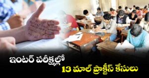 ఇంటర్ పరీక్షల్లో 13 మాల్‌‌ ప్రాక్టీస్ కేసులు