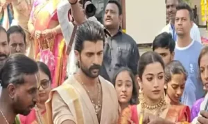 స్వగ్రామంలో విజయ్ దేవరకొండ దంపతులకు ఘన స్వాగతం