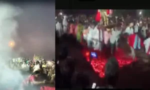 ఆమనగల్లులో అగ్నిగుండంలో పడిన భక్తులు