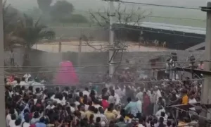 మోత్కూర్ లో రామలింగేశ్వర స్వామి అగ్నిగుండాల్లో అపశృతి