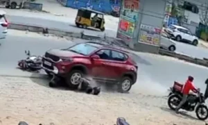 మేడిపల్లిలో ఘోర రోడ్డు ప్రమాదం: దంపతులు మృతి.... వీడియో వైరల్