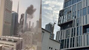 Dubai-Iran: దుబాయ్ ఆర్థిక భవనంపై ఇరాన్ దాడి.. వీడియో వైరల్