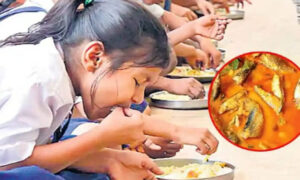 మధ్యాహ్న భోజనం పథకంలో చేపలు