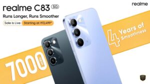 Realme C83 5G: 7000mAh టైటాన్ బ్యాటరీతో రియల్‌మీ C83 5G.. బడ్జెట్‌లో బెస్ట్ లాంగ్ లైఫ్ ఫోన్!