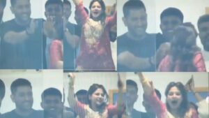 Sakshi Dhoni Reaction: ‘సాక్షి’ అత్యుత్సాహం.. ‘కామ్ డౌన్’ అంటూ ధోనీ క్యూట్ రియాక్షన్.. వీడియో వైరల్!