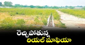 రెచ్చిపోతున్న  రియల్ మాఫియా