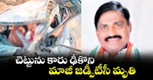 చెట్టును కారు ఢీకొని మాజీ జడ్పీటీసీ మృతి