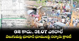 62 కాదు.. 31.07 ఎకరాలే.. వెలుగుమట్ల భూదాన్ భూములపై సర్కారు క్లారిటీ 