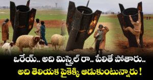 ఒరేయ్.. అది మిస్సైల్ రా.. పేలితే పోతారు.. అది తెలియక పైకెక్కి ఆడుకుంటున్నారు !