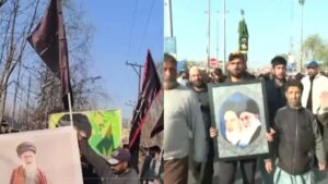 Kashmiri Shia Muslims: శ్రీనగర్‌లో కాశ్మీరీ షియా ముస్లింలు.. ఖమేనీ హత్యకు వ్యతిరేకంగా నిరసన ప్రదర్శనలు (వీడియో)