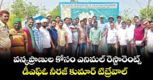 వన్యప్రాణుల కోసం ఎనిమల్ రెస్టారెంట్స్.. డీఎఫ్ఓ నీరజ్ కుమార్ టిబ్రేవాల్ 
