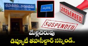 మేళ్లచెరువు డిప్యూటీ తహసీల్దార్ సస్పెండ్..