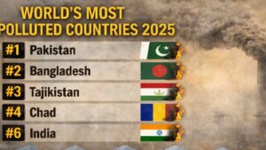 Most Polluted Country: ప్రపంచంలో అత్యంత కాలుష్య దేశంగా పాకిస్తాన్.. భారత్ ఎన్నో స్థానమంటే..