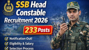 SSB Head Constable Jobs 2026: నెలకు రూ.81,100 జీతంతో సశస్త్ర సీమాబల్‌లో పోలీస్‌ హెడ్ కానిస్టేబుల్ ఉద్యోగాలు.. టెన్త్, ఇంటర్ పాసైతే చాలు