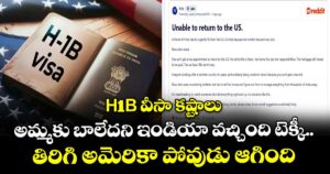 H-1B వీసా కష్టాలు: అమ్మకు బాలేదని ఇండియా వచ్చింది టెక్కీ.. తిరిగి అమెరికా పోవుడు ఆగింది