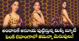 Tamannaah Bhatia: అందానికే అసూయ పుట్టిస్తున్న మిల్కీ బ్యూటీ .. పింక్ లెహంగాలో తమన్నా మెరుపులు!