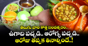 తెలుగు వారి కొత్త సంవత్సరం..ఉగాది పచ్చడి.. ఆరోగ్య పచ్చడి .. ఆరోజు తప్పక తినాల్సిందే..!