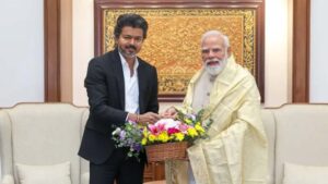 Modi-CM Vijay: మోడీతో సీఎం విజయ్ భేటీ.. 20 నిమిషాలు కీలక చర్చలు