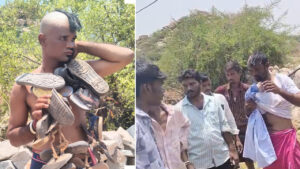 ఒంటరిగా పడుకున్న మహిళను టార్గెట్ చేశాడు.. కట్ చేస్తే అరగుండు.. మెడలో చెప్పుల దండ..