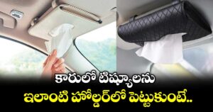 కారులో టిష్యూలను ఇలాంటి హోల్డర్⁪లో పెట్టుకుంటే..