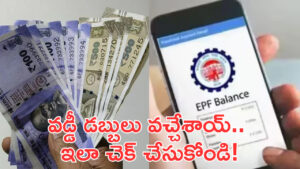 మీ PF అకౌంట్‌లో వడ్డీ డబ్బులు జమ అ‍య్యాయా? ఇలా చెక్ చేసుకోండి!