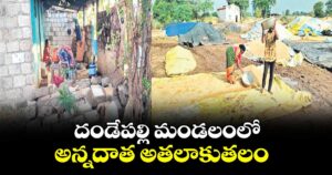 దండేపల్లి మండలంలో అన్నదాత అతలాకుతలం 
