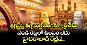 తగ్గినట్లే తగ్గి మళ్లీ పెరిగిన గోల్డ్ రేట్లు.. వెండి రేట్లలో చలనం లేదు.. హైదరాబాద్ రేట్లివే..