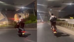 Viral Video: ఫేమస్ అయ్యేందుకు రోడ్లపై స్టంట్స్ చేస్తూ రెచ్చిపోయాడు.. కట్‌చేస్తే ఇదీ పరిస్థితి