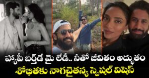 Sobhita, Naga Chaitanya: హ్యాపీ బర్త్‌డే మై లేడీ.. నీతో జీవితం అద్భుతం.. శోభితకు నాగచైతన్య స్పెషల్ విషెస్