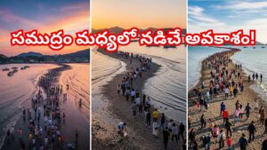 రా రమ్మంటూ రహదారి వేస్తున్న సముద్రం..! మధ్యలోంచి రెండుగా విడదీస్తూ మాయా మార్గం? ఎక్కడికో తెలిస్తే..
