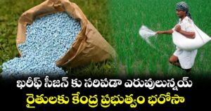 ఖరీఫ్ సీజన్‌‌‌‌ కు సరిపడా ఎరువులున్నయ్... రైతులకు కేంద్ర ప్రభుత్వం భరోసా
