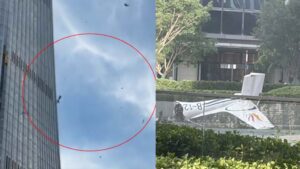 Beijing: బీజింగ్‌లో ఎత్తైన భవనాన్ని ఢీకొట్టిన విమానం.. వీడియో వైరల్