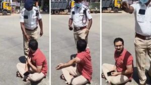 Bengaluru Traffic: కడుపుతో ఉన్న భార్య కోసం ఖాకీలతోని కొట్లాట.. నడిరోడ్డుపై కూర్చున్న సామాన్యుడు! వీడియో వైరల్..