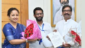 Jharkhand: రాజ్యసభ విజయం తర్వాత హేమంత్ సోరెన్‌ను కలిసిన బైద్యనాథ్ రామ్