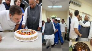 Rahul Gandhi: ఖర్గే ఆధ్వర్యంలో బర్త్‌డే కేక్ కట్ చేసిన రాహుల్ గాంధీ.. అభిమానులతో ఫొటోలు