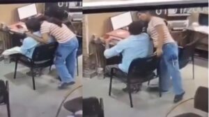 Viral Video: పోలీస్ స్టేషన్‌లో సహోద్యోగిని ముద్దుపెట్టుకున్న మహిళా కానిస్టేబుల్.. చివరకు.?