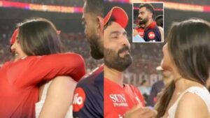 Virat Kohli: ట్రోఫీ గెలిచిన ఆనందంలో అనుష్క, దినేశ్ కార్తిక్ ఎమోషనల్ హగ్.. విరాట్ రియాక్షన్ మాములుగా లేదుగా.!