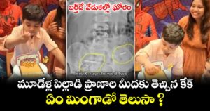 బర్త్‌డే వేడుకల్లో ఘోరం.. మూడేళ్ల పిల్లాడి ప్రాణాల మీదకు తెచ్చిన కేక్.. ఏం మింగాడో తెలుసా ?