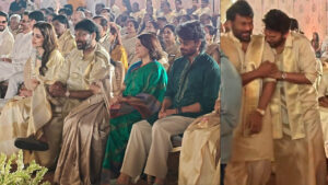 Tollywood : ఖుష్బూ కూతురి పెళ్లిలో చిరంజీవి, నాగార్జున, వెంకటేష్ సందడి.. స్పెషల్ అట్రాక్షన్‏గా త్రిష.. వీడియోస్ ఇదిగో..
