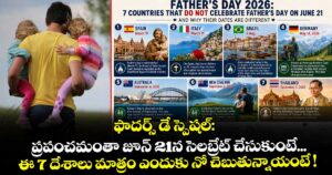 ఫాదర్స్ డే స్పెషల్: ప్రపంచమంతా జూన్ 21న సెలబ్రేట్ చేసుకుంటే... ఈ 7 దేశాలు మాత్రం ఎందుకు నో చెబుతున్నాయంటే !