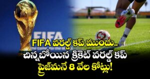 FIFA వరల్డ్ కప్ ముందు చిన్నబోయిన క్రికెట్ వరల్డ్ కప్.. ప్రైజ్⁬మనే 8 వేల కోట్లు!