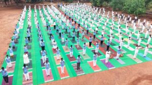 Yoga Day: నెల్లూరు సెంట్రల్ జైల్లో యోగా డే వేడుకలు.. పాల్గొన్న వందలాంది మంది ఖైదీలు