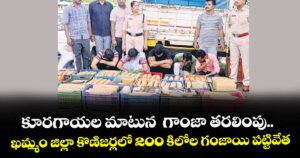 కూరగాయల మాటున  గాంజా తరలింపు..ఖమ్మం జిల్లా కొణిజర్లలో 200 కిలోల గంజాయి పట్టివేత