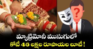 మ్యాట్రిమోనీ ముసుగులో.. కోటీ 46 లక్షల రూపాయల లూటీ !