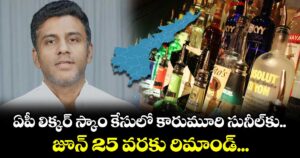 ఏపీ లిక్కర్ స్కాం కేసులో కారుమూరి సునీల్ కు జూన్ 25 వరకు రిమాండ్...